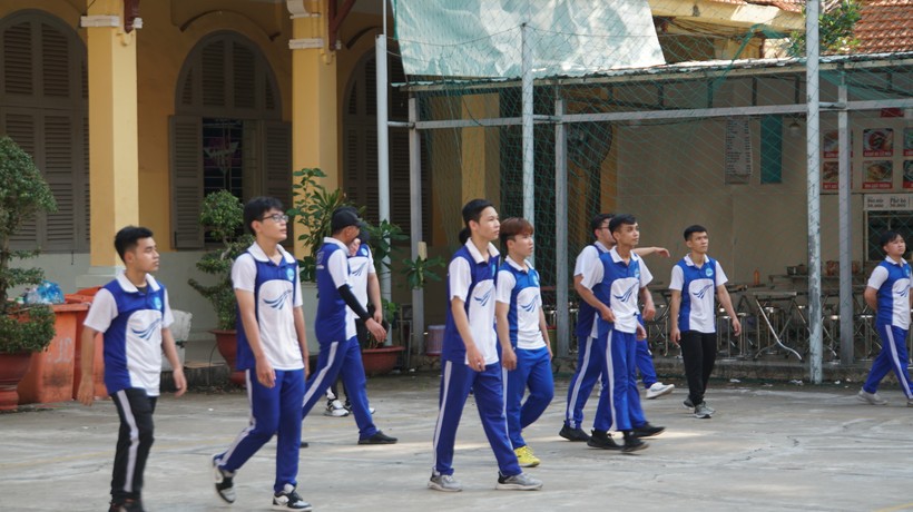 Sinh viên Trường Đại học Sài Gòn, tháng 12/2023. Ảnh: Mạnh Tùng