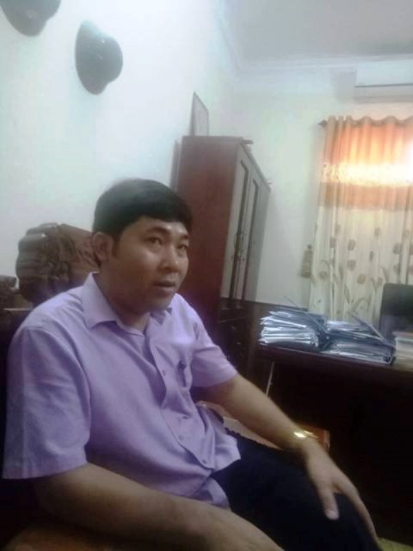 Ông Lê Văn Tuyên vừa bị đình chỉ chức vụ Giám đốc Ban quản lý dự án huyện Hà Trung (Thanh Hóa). Ảnh: Hồng Đức