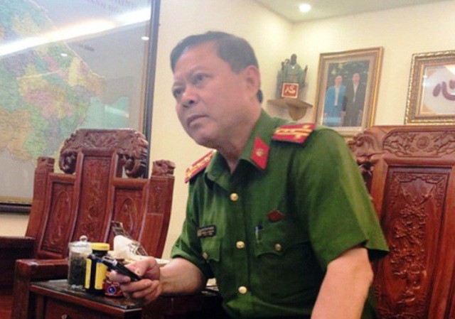 Đại tá Nguyễn Chí Phương- Trưởng Công an TP. Thanh Hóa đã bị đình chỉ công tác.