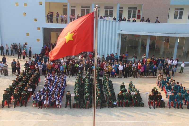 Lễ giao, nhận quân năm 2019 tại huyện biên giới Mường Lát (Thanh Hóa)