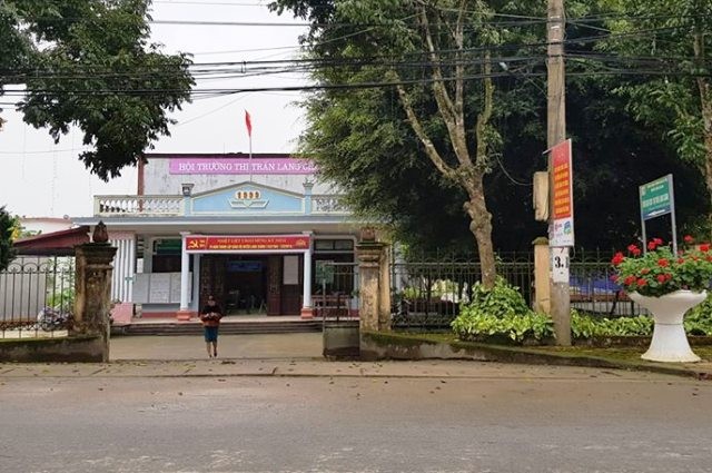 Công sở Thị trấn Lang Chánh- nơi ông Hà công tác.