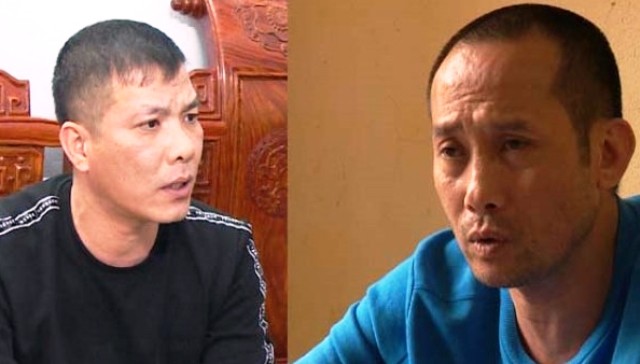 Nguyễn Anh Tuấn (phải) và Nguyễn Ngọc Tuyên. Ảnh: Công an Thanh Hóa cung cấp.