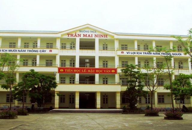 Trường THCS Trần Mai Ninh (TP.Thanh Hóa) - nơi xảy ra sự việc.