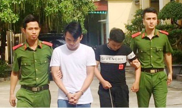 Nguyễn Đức Thiên An, Ngô Xuân Đạt bị công an bắt giữ.Ảnh: Công an cung cấp.