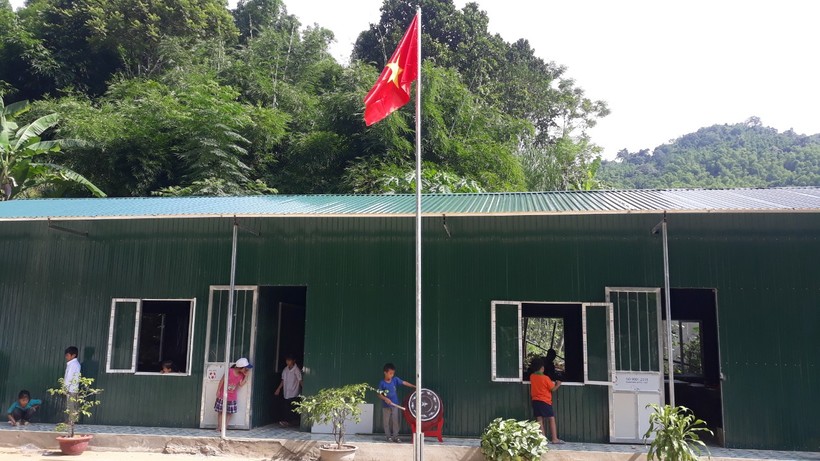 Điểm trường Sa Ná (Trường Tiểu học Na Mèo, huyện Quan Sơn, Thanh Hóa) đã sẵn sàng đón ngày khai giảng.