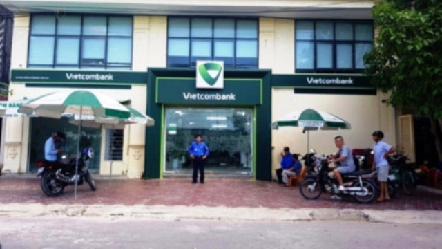 Chi nhánh Ngân hàng Vietcombank Nghi Sơn, Tĩnh Gia (Thanh Hóa) - nơi xảy ra sự việc.