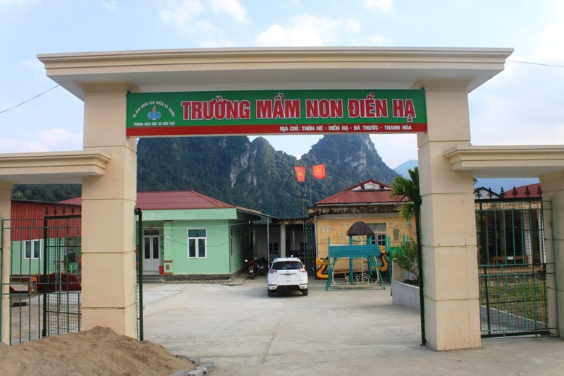 Trường Mầm non Điền Hạ, huyện Bá Thước, tỉnh Thanh Hóa.