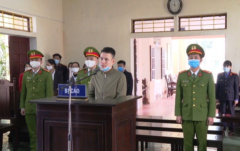 Nguyễn Trọng Minh tại phiên tòa.