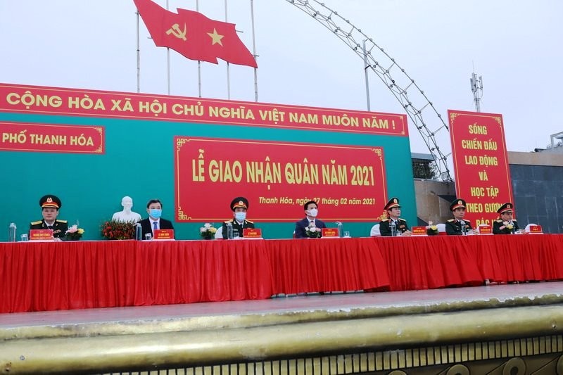 Lễ giao nhận quân năm 2021 tại TP Thanh Hóa.
