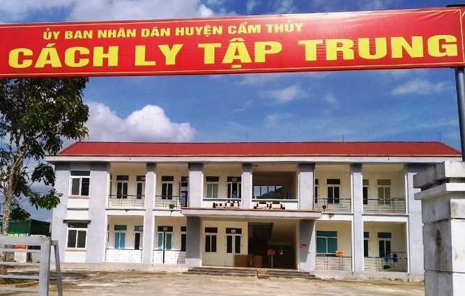 Khu cách ly y tế tập trung của huyện Cẩm Thủy (Thanh Hóa).