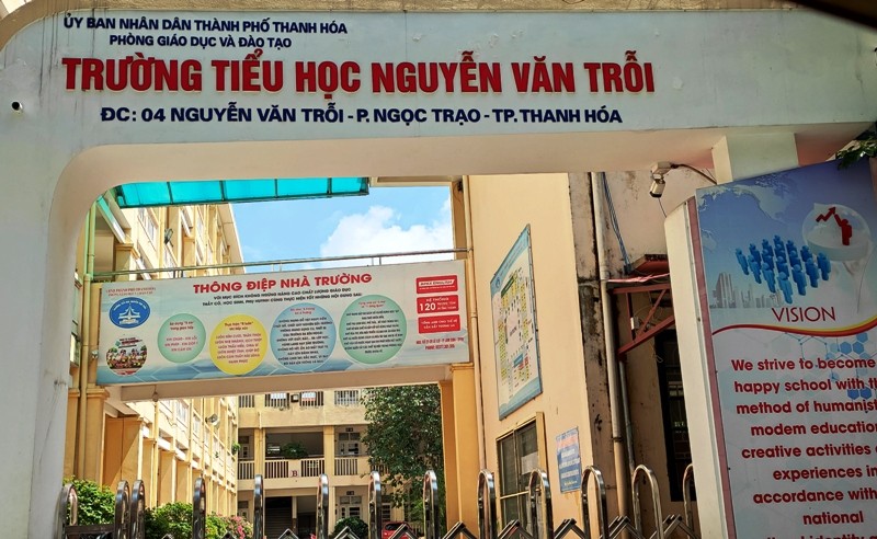 Trường Tiểu học Nguyễn Văn Trỗi (TP Thanh Hóa) đã cho học sinh tạm nghỉ học để phòng, chống dịch Covid-19.