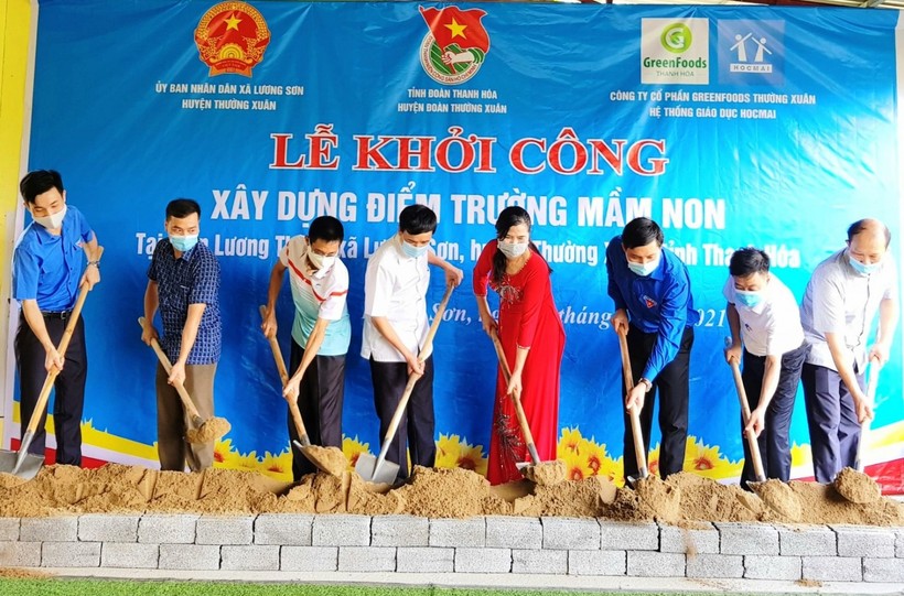 Khởi công xây dựng điểm trường mầm non Lương Thịnh (Lương Sơn, Thường Xuân, Thanh Hóa).