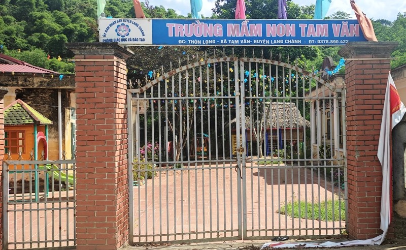 Trường Mầm non Tam Văn (xã Tam Văn, huyện Lang Chánh, tỉnh Thanh Hóa).