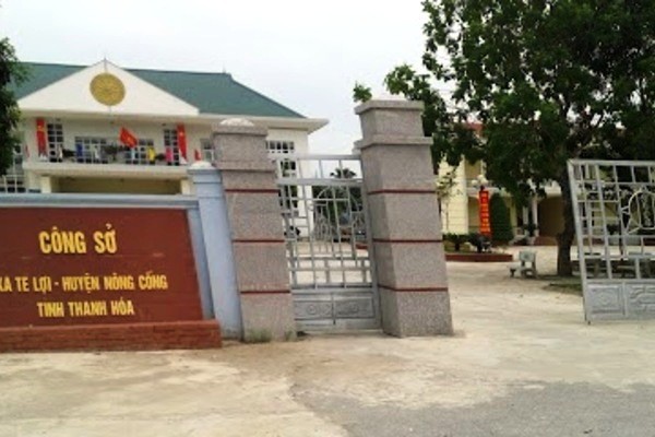 Công sở xã Tế Lợi, huyện Nông Cống (Thanh Hóa) - nơi một số cán bộ xã đánh bài trong đêm.