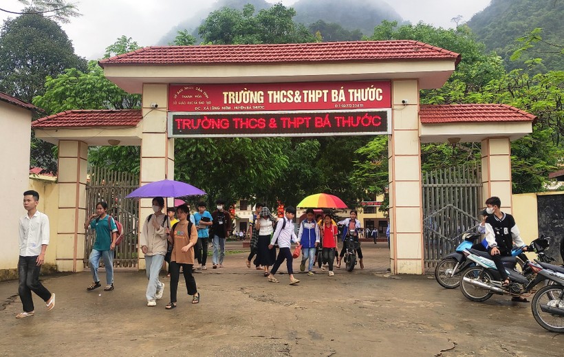 Trường THCS&THPT Bá Thước (Thanh Hóa). Ảnh: Thế Lượng.