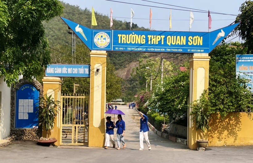 Trường THPT Quan Sơn (Thanh Hóa). Ảnh: TL.