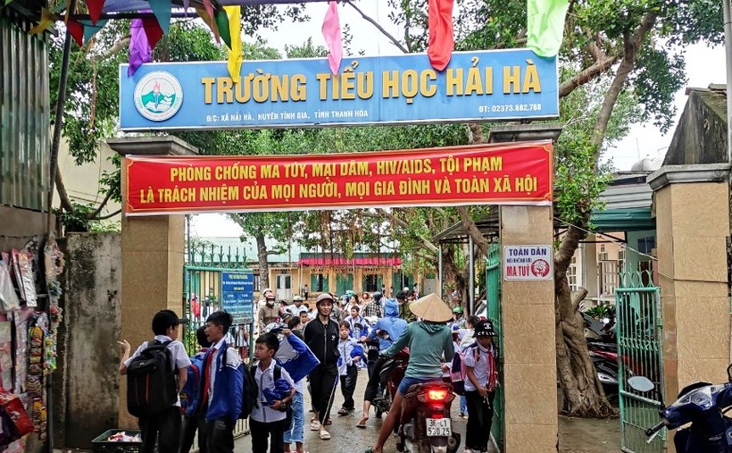 Trường Tiểu học Hải Hà, thị xã Nghi Sơn (Thanh Hóa). Ảnh: TL