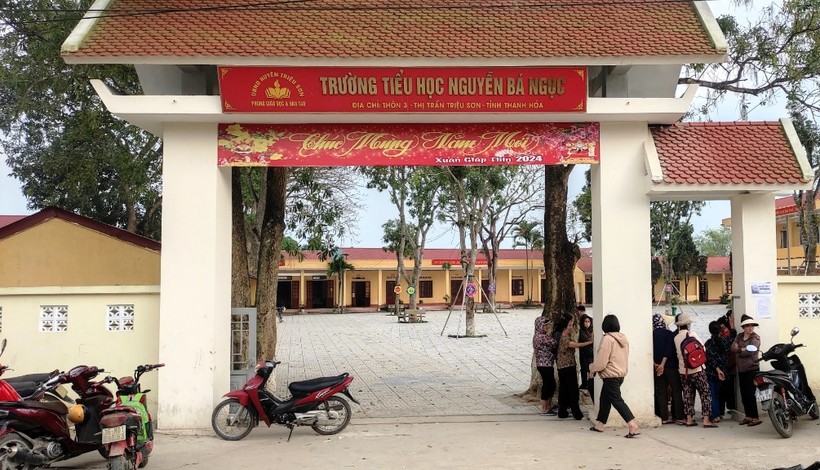 Trường Tiểu học Nguyễn Bá Ngọc, thị trấn Triệu Sơn (Thanh Hóa). Ảnh: TL