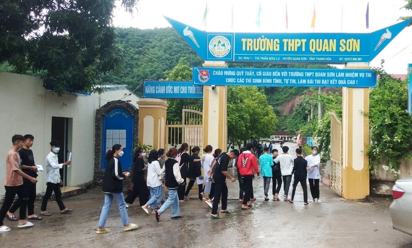 Trường THPT Quan Sơn (Thanh Hóa). (Ảnh: Thế Lượng)