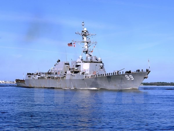 Tàu khu trục USS Farragut. Ảnh minh họa. Nguồn: AFP/TTXVN