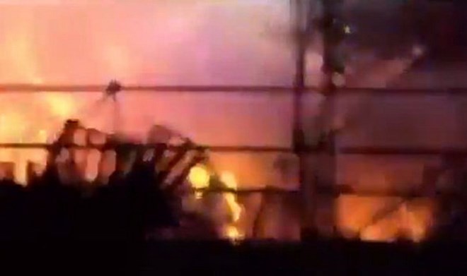 Hình ảnh từ clip ghi lại vụ nổ tại Lễ hội âm nhạc. Nguồn: Youtube