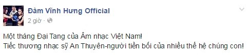 Đồng loạt sao Việt ôn lại kỷ niệm với cố nhạc sỹ An Thuyên