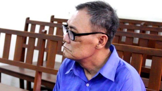 Huỳnh Văn Tăng tại phiên xử ngày 8/7.