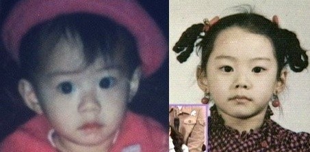 Vẻ đẹp thời thơ ấu của Park Soo Jin.