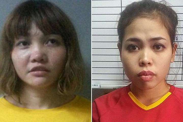 Nghi phạm Đoàn Thị Hương (trái) và Siti Aisyah. Ảnh: Reuters