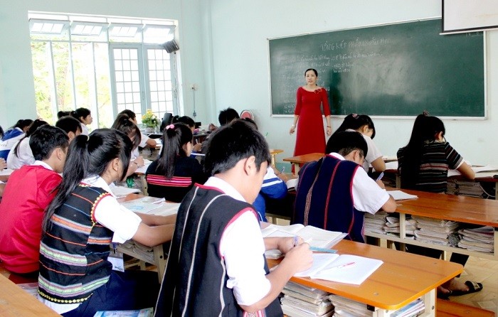 Một tiết học ở Trường phổ thông dân tộc nội trú THPT tỉnh Kon Tum