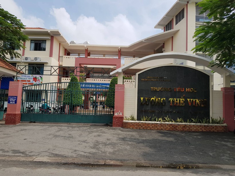 Trường Tiểu học Lương Thế Vinh (quận Gò Vấp) nơi xảy ra sự việc thầy giáo chủ nhiệm tát học sinh 