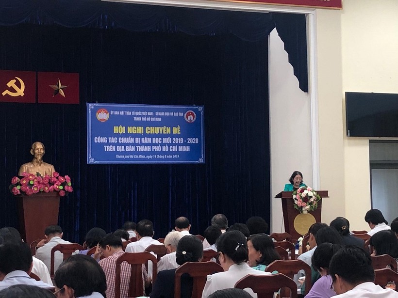 Hội nghị chuyên đề công tác chuẩn bị năm học mới 2019-2020 do Ủy ban MTTQ Việt Nam TP.HCM tổ chức 