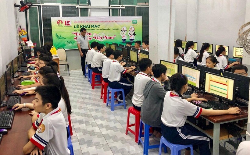 Khai mạc hội thi "Em yêu Tổ quốc Việt Nam" năm 2019 tại Trường THCS Hồng Bàng.
