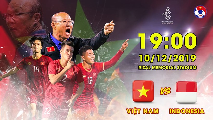 Trận chung kết bóng đá Nam SEA Games 30 sẽ diễn ra vào 19h hôm nay (10/12) giữa U22 Việt Nam - U22 Indonesia. Ảnh: VFF 