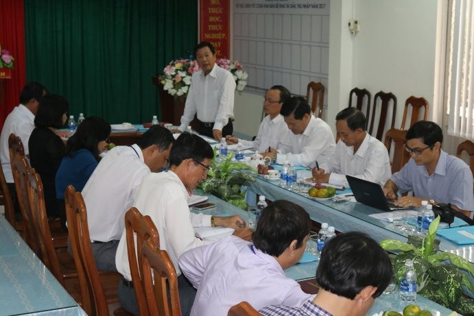 Phó Chủ tịch HĐND tỉnh Cà Mau Dương Huỳnh Khải - phát biểu tại buổi làm việc