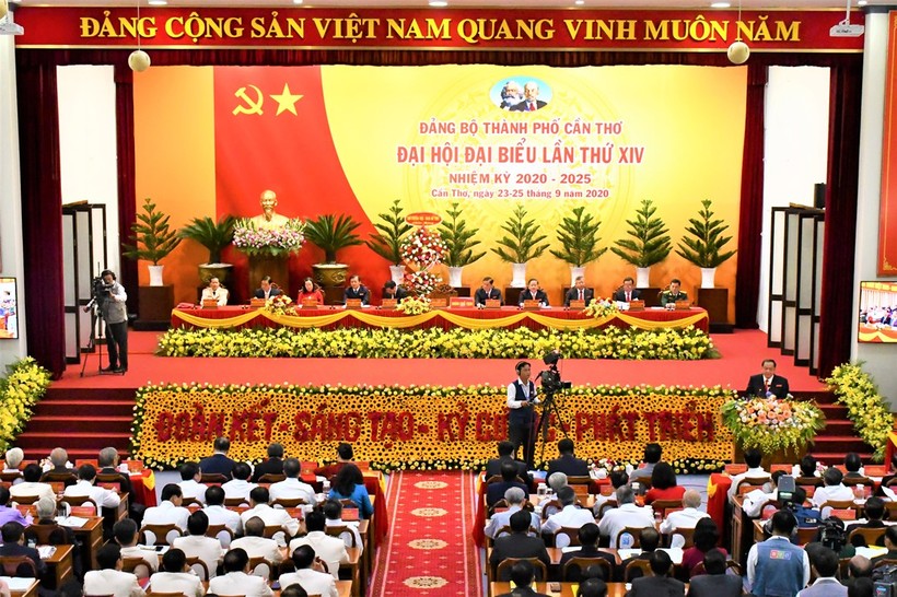 Đại hội đại biểu Đảng bộ TP Cần Thơ lần thứ XIV, nhiệm kỳ 2020 - 2025.
