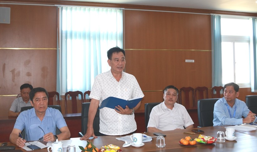 TS Nguyễn Tuấn Khanh - Bí thư Đảng ủy, Chủ tịch Hội đồng trường Trường ĐH Kiên Giang phát biểu tại buổi làm việc.
