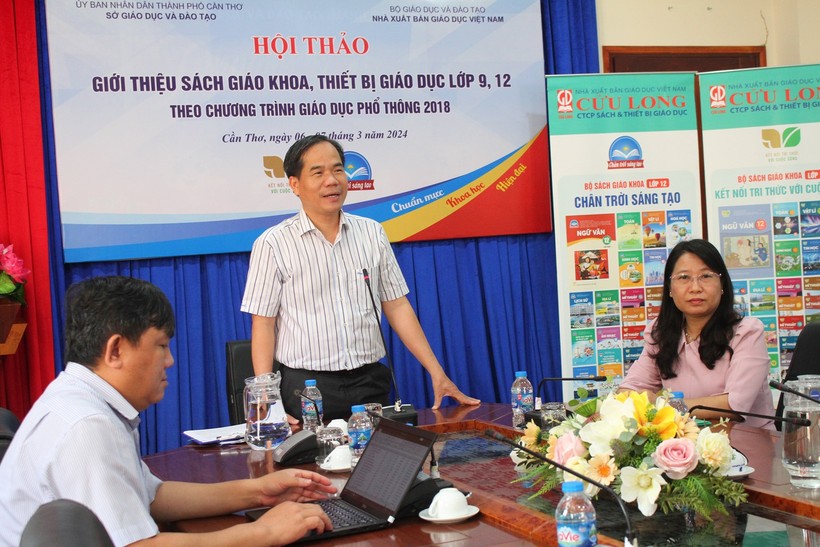 Ông Nguyễn Phúc Tăng - Phó Giám đốc Sở GD&ĐT TP Cần Thơ phát biểu tại hội thảo.