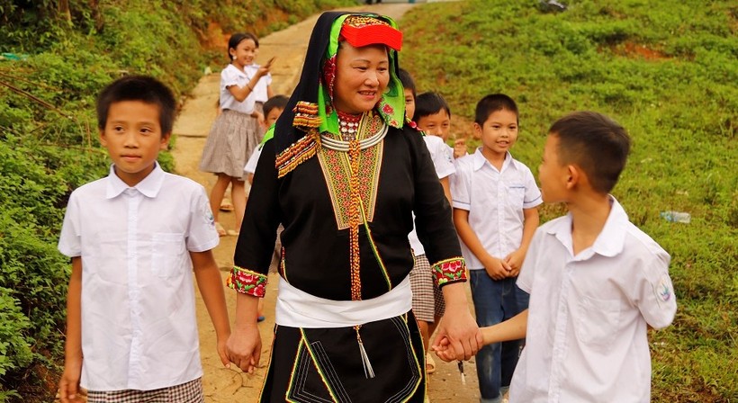 Học sinh điểm trường Cao Biền, xã Phú Thượng, Huyện Võ Nhai 100% là con em đồng bào dân tộc Dao giờ không còn nơi khó khăn nhất tỉnh Thái Nguyên nưa
