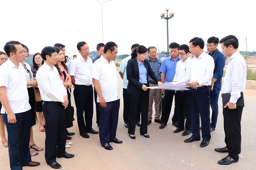 Bí thư Tỉnh ủy Thái Nguyên Nguyễn Thanh Hải kiểm tra thực tế tại Khu công nghiệp Sông Công II (Ảnh: thainguyen.gov.vn)