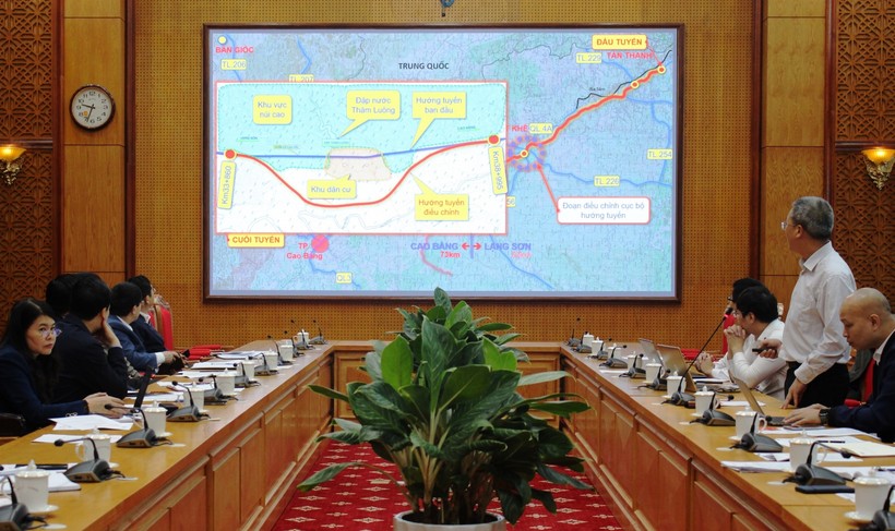 Nội dung thiết kế, điều chỉnh hướng tuyến Dự án đường bộ cao tốc Đồng Đăng - Trà Lĩnh 