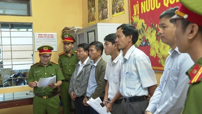 Công an tỉnh Thừa Thiên - Huế bắt giữ  các đối tượng liên quan đến vụ án.