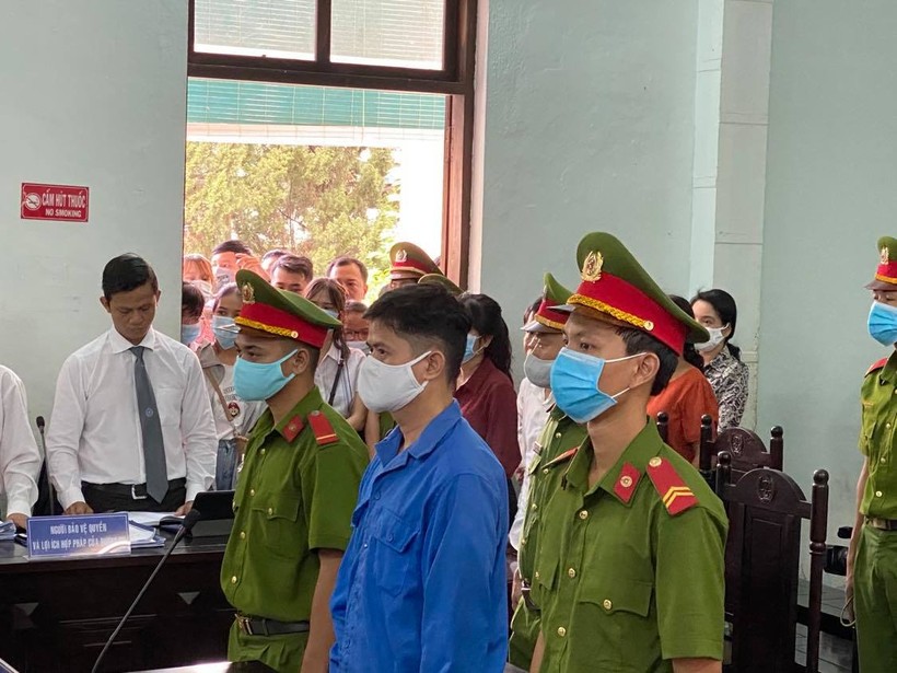 Bị cáo Lê Quang Huy Phương tại phiên tòa.
