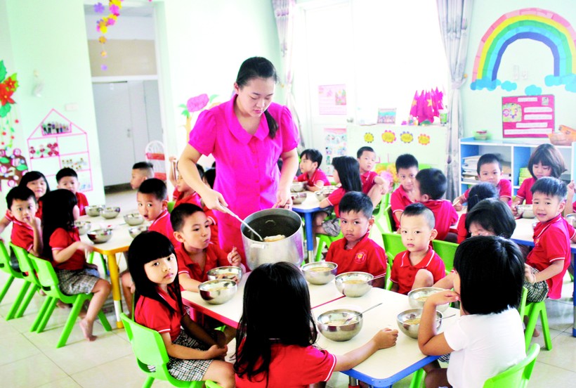 Các trường mầm non Vĩnh Phúc đang đáp ứng tốt việc nuôi dạy trẻ ở các KCN.