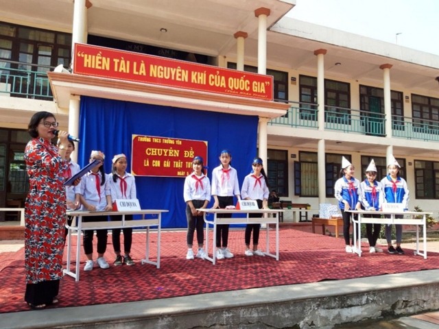 Một hoạt động chuyên đề của Trường THCS Trường Yên (Ninh Bình)