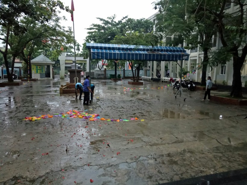 Các trường học ở Đà Nẵng gần như không bị ảnh hưởng gì nhiều do bão số 5. 