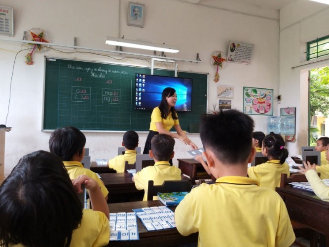 Tiết dạy chuyên đề của Trường Tiểu học Nguyễn Tri Phương (Ba Đình, Hà Nội).