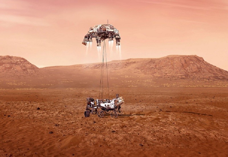 NASA công bố hình ảnh "hạ cánh xuống sao Hỏa"