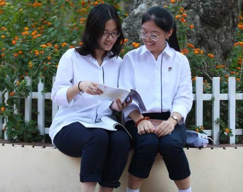 HS Trường THPT Việt Đức, Hà Nội. Ảnh: Thế Đại