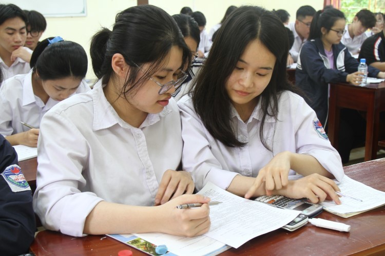Một giờ ôn tập của học sinh Trường THCS An Hòa.